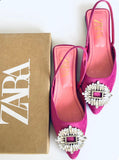 RHINESTONE TOE MULES