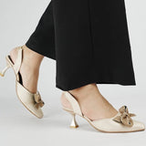 COLOURED BOW HEEL