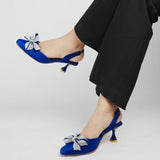 COLOURED BOW HEEL