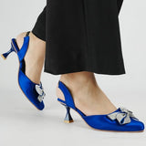 COLOURED BOW HEEL