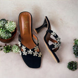 FLOWER PATCH HEEL