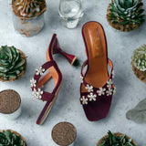 FLOWER PATCH HEEL