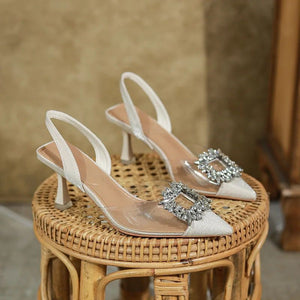 TRANSPARENT KITTEN HEEL